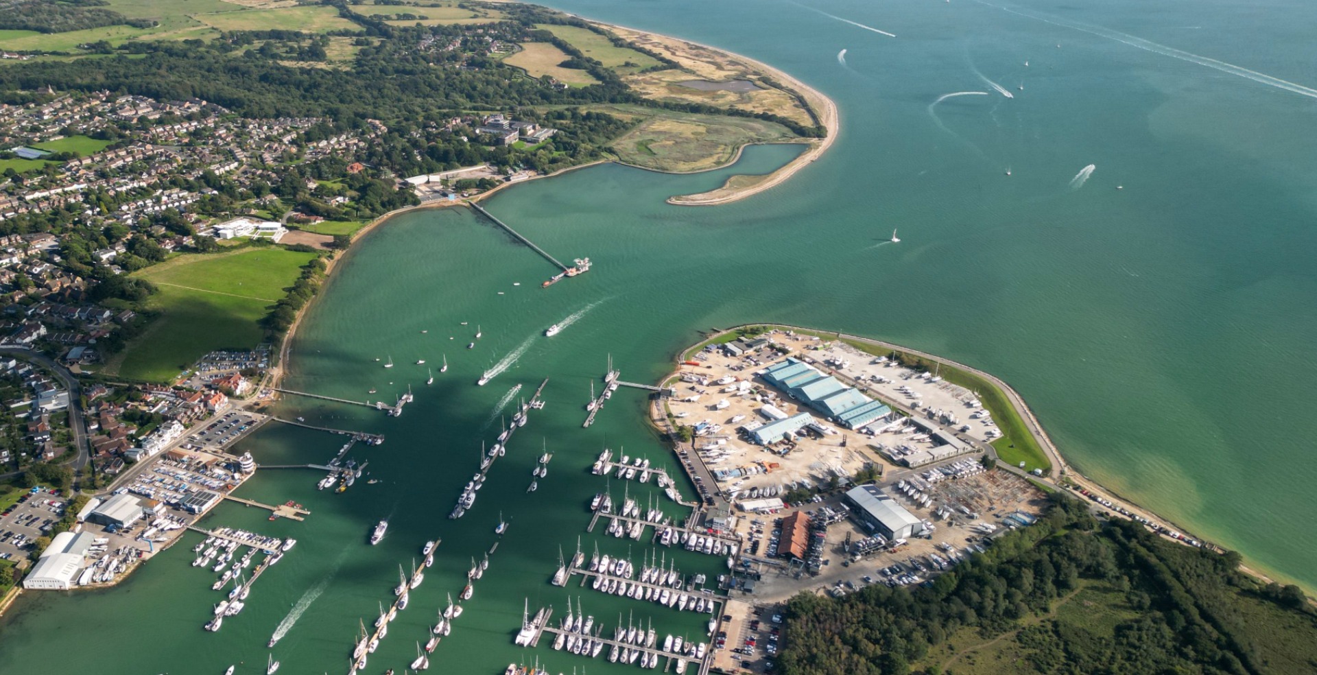 Hamble Point Marina, aerial photo